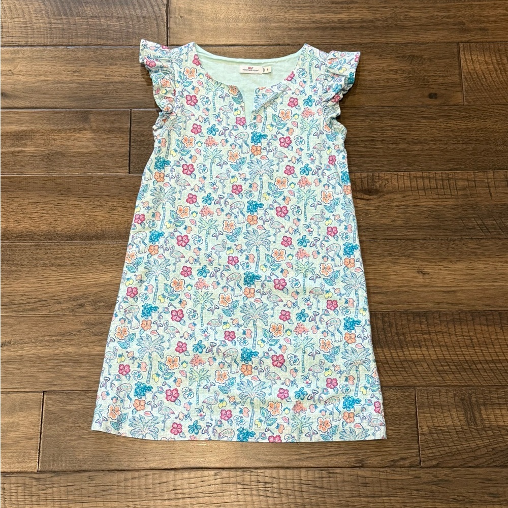 Vineyard Vines Girls’ Tropical Print Dress Size 8